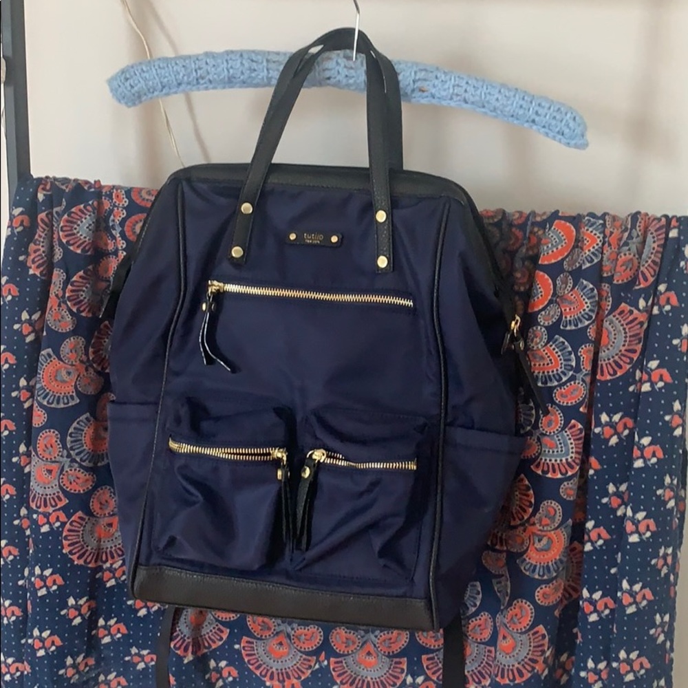 Tutilo Like New water resistant backpack tote